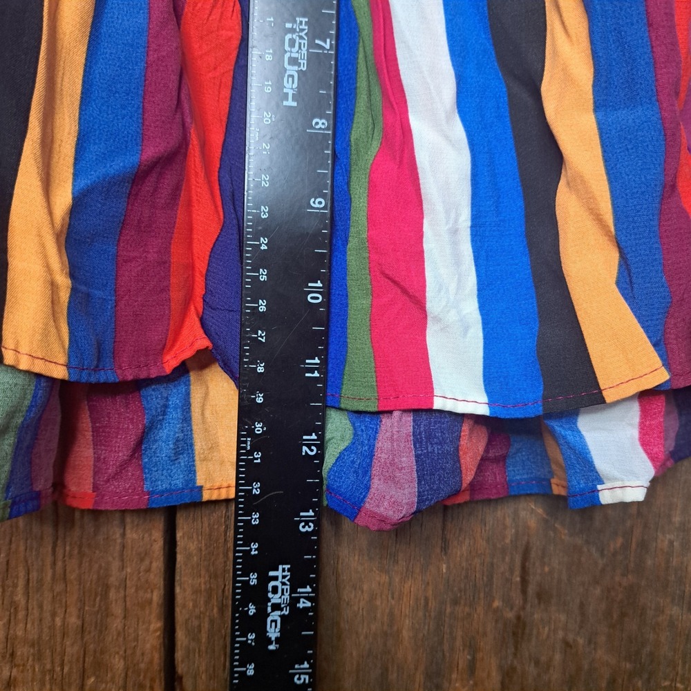 Multi-Color Striped Lace Trim Cami Tank Top - Picture 7 of 8